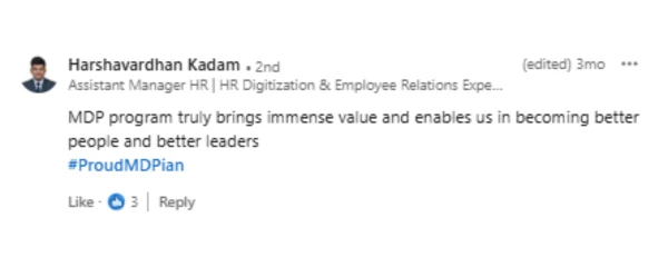 LinkedIn testimonial 11