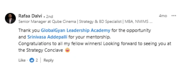 LinkedIn testimonial 15