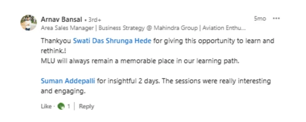 LinkedIn testimonial 18