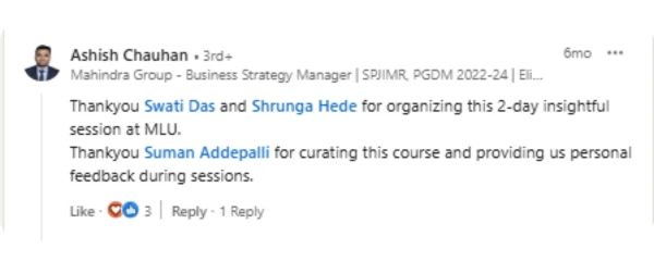 LinkedIn testimonial 19