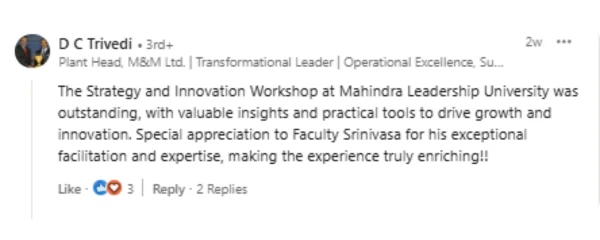 LinkedIn testimonial 2