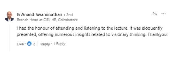 LinkedIn testimonial 3