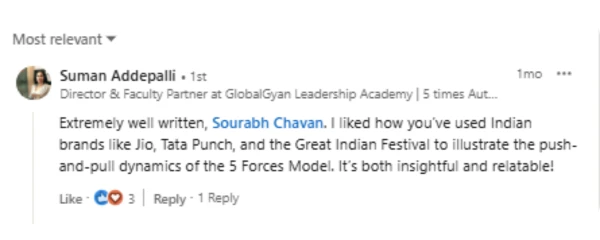 LinkedIn testimonial 4