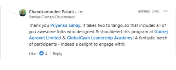 LinkedIn testimonial 9